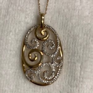 Gold with Silver Necklace